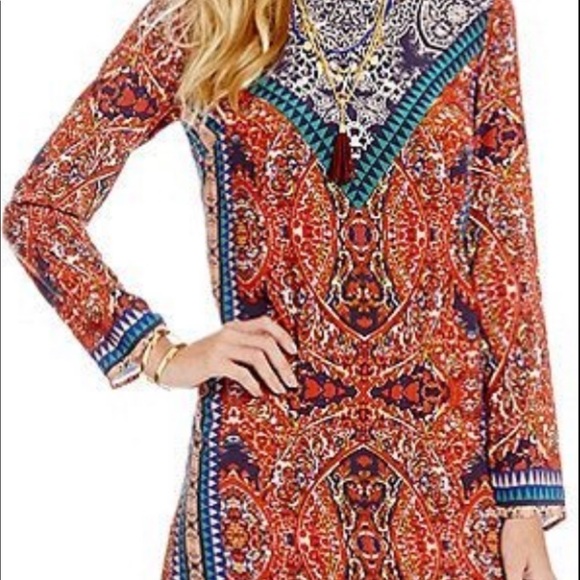 Daniel Cremieux Samantha Dress 3/4 Long Sleeve Multicolored 14 - Picture 1 of 10